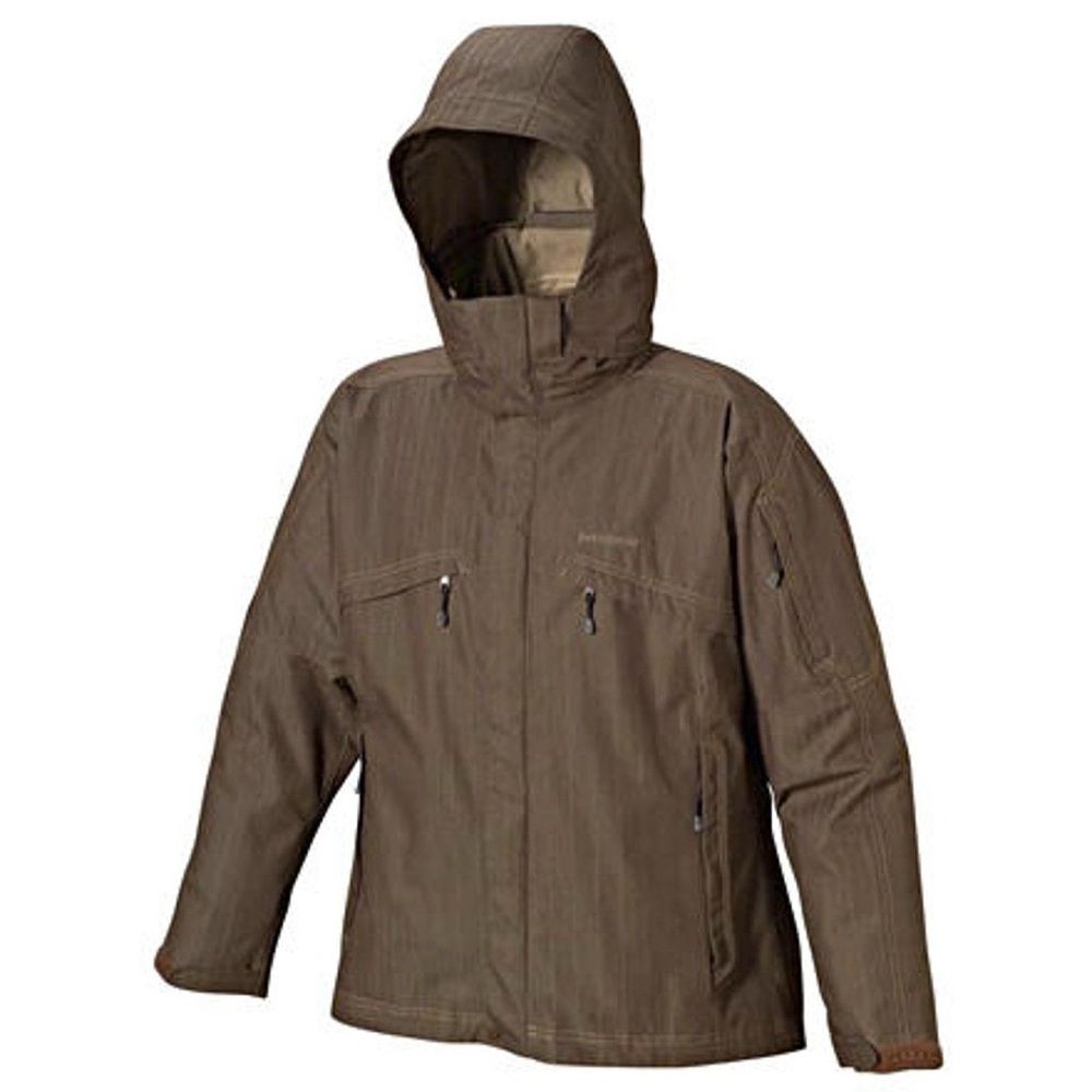 Patagonia Mens Rubicon Sidewall Shell Ski Snow Jacket Brown Large Winter SZ XL